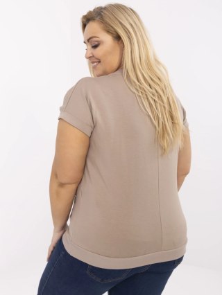 Bluzka RV-BZ-A547.01 ciemny bezowy
