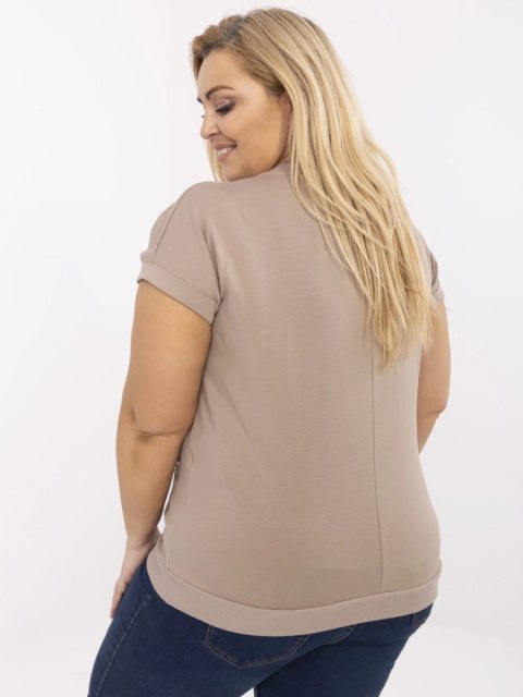 Bluzka RV-BZ-A547.01 ciemny bezowy