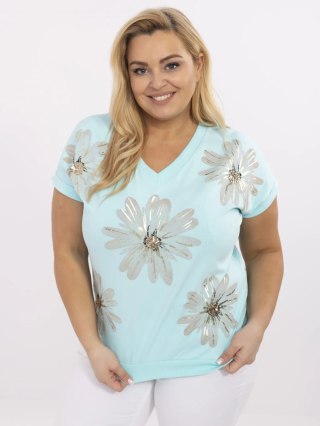 Bluzka RV-BZ-A547.01 mietowy