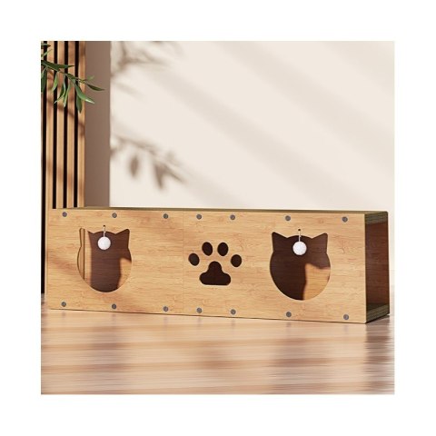 DOMEK DLA KOTA - budka, legowisko, drapak z zabawką- 100 x 29 x 30 cm KOT20