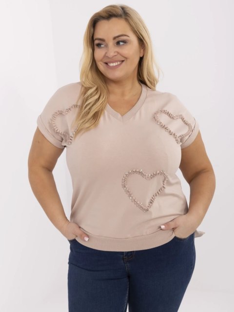 Bluzka RV-BZ-A542.12P beżowy