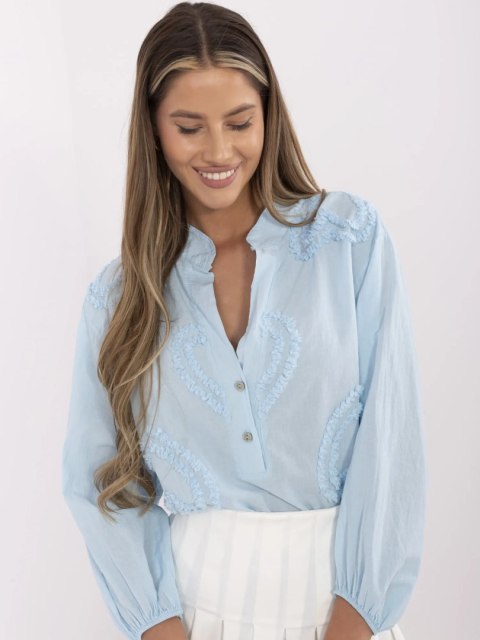 Bluzka TW-KS-BI-3145.67 jasny niebieski S Bluzka TW-KS-BI-3145.67 jasny niebieski S