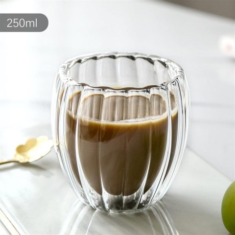 Szklanka termiczna Ryflowana 250 ml 1szt SZK43WZ1 Szklanka termiczna Ryflowana 250 ml 1szt SZK43WZ1