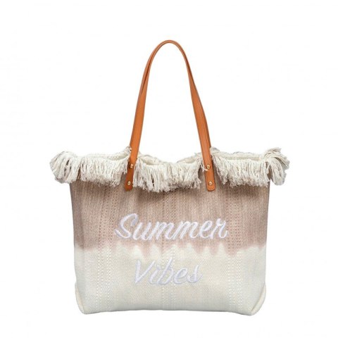 Torba plażowa boho z frędzlami – brązowa ombre Summer Vibes- TP14BR Torba plażowa boho z frędzlami – brązowa ombre Summer Vibes- TP14BR