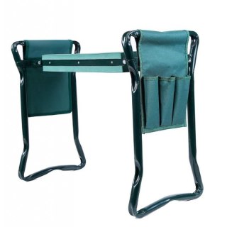 Składany taboret, krzesło, klęcznik ogrodowy 3w1 z kieszonkami 60 x 49 x 25 cm KRT04