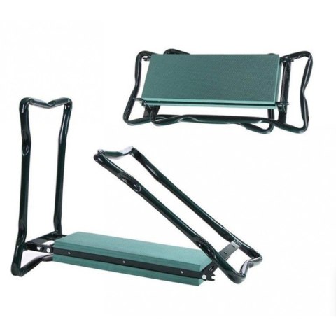Składany taboret, krzesło, klęcznik ogrodowy 3w1 z kieszonkami 60 x 49 x 25 cm KRT04