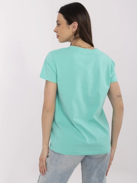 T-shirt CLM-TS-1640.87 turkusowy M