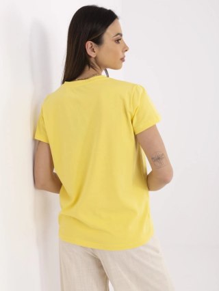 T-shirt CLM-TS-1640.87 żółty S
