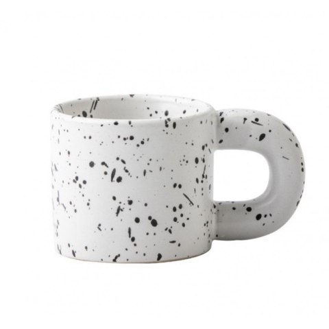 Ceramiczny, nakrapiany kubek z uchem 300 ml Matowy CUP19 Ceramiczny, nakrapiany kubek z uchem 300 ml Matowy CUP19