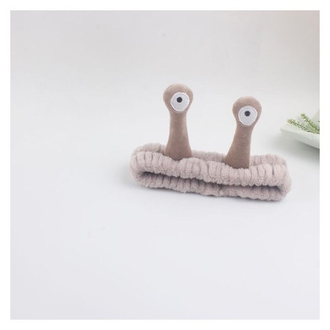 Opaska kosmetyczna do włosów ślimak, szara pluszowa 20x5cm OPK22SZ Opaska kosmetyczna do włosów ślimak, szara pluszowa 20x5cm OPK22SZ