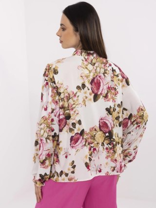 Koszula LK-KS-509830-1.86 biało-różowy L/XL