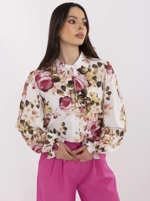 Koszula LK-KS-509830-1.86 biało-różowy L/XL Koszula LK-KS-509830-1.86 biało-różowy L/XL