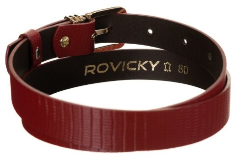 Oryginalny, skórzany pasek damski, wzór skóry węża - Rovicky Oryginalny, skórzany pasek damski, wzór skóry węża - Rovicky