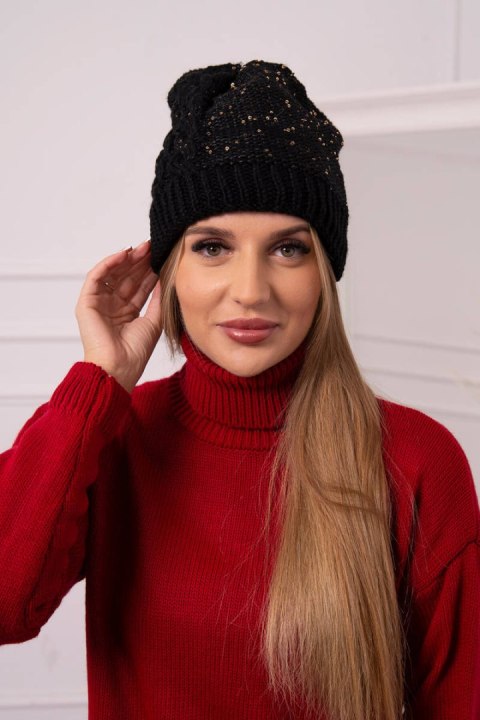 Czapka damska Amira K359 czarna