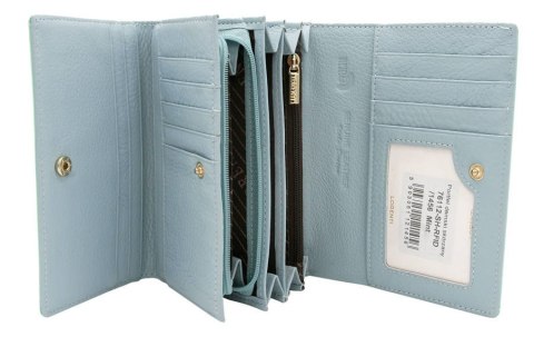 Lakierowany portfel damski na karty z zabezpieczeniem RFID Protect - Lorenti Lakierowany portfel damski na karty z zabezpieczeniem RFID Protect - Lorenti