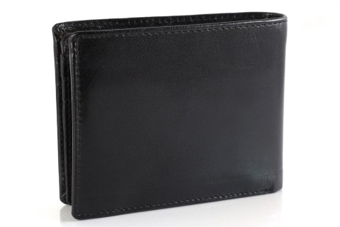 Skórzany portfel męski z ochroną kart RFID Protect - Rovicky Skórzany portfel męski z ochroną kart RFID Protect - Rovicky