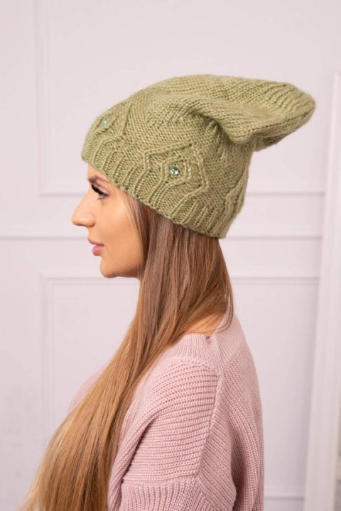 Czapka damska Ramona K383 khaki