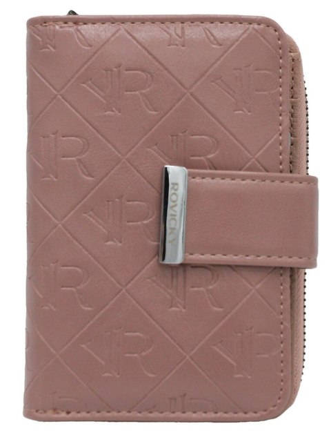 Portfel damski z tłoczonym monogramem - Rovicky