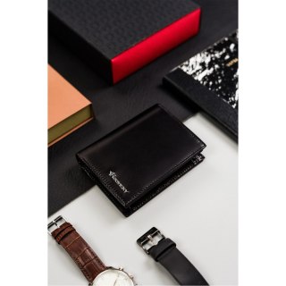 Skórzany, duży portfel męski z systemem RFID - Rovicky