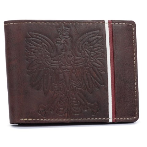 Duży, patriotyczny portfel męski z systemem RFID
