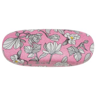 Eleganckie etui na okulary ze skóry ekologicznej z kwiatowym wzorem - 4U Cavaldi
