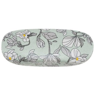 Eleganckie etui na okulary ze skóry ekologicznej z kwiatowym wzorem - 4U Cavaldi