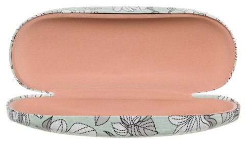 Eleganckie etui na okulary ze skóry ekologicznej z kwiatowym wzorem - 4U Cavaldi Eleganckie etui na okulary ze skóry ekologicznej z kwiatowym wzorem - 4U Cavaldi