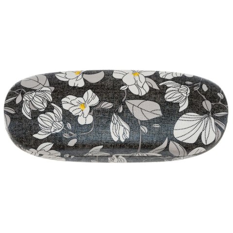 Eleganckie etui na okulary ze skóry ekologicznej z kwiatowym wzorem - 4U Cavaldi
