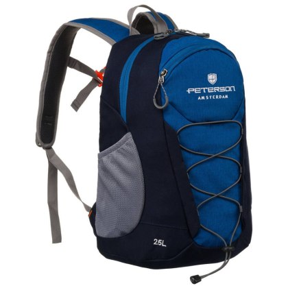 Niebieski plecak trekkingowy z wygodnymi szelkami - Peterson