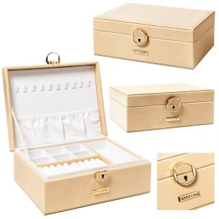 Elegancki organizer na biżuterię z przegródkami - Peterson