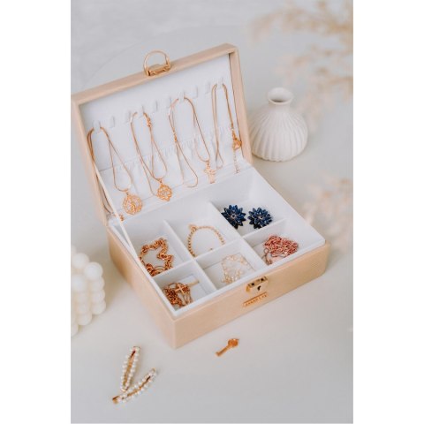 Elegancki organizer na biżuterię z przegródkami - Peterson