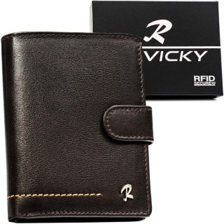 Elegancki portfel męski z ochroną RFID - Rovicky