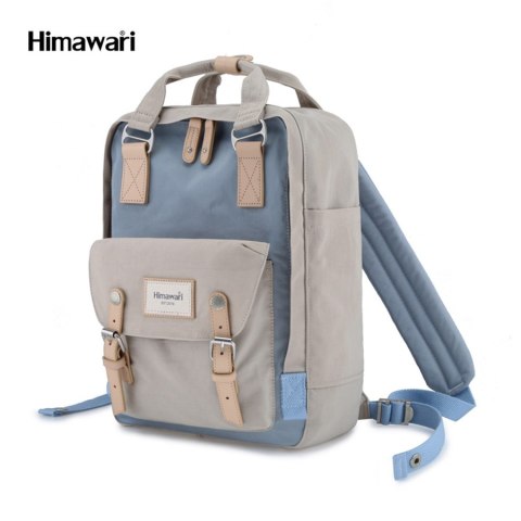 Plecak w odcieniach beżu i niebieskiego na laptopa - Himawari