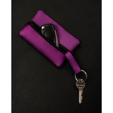 Etui na klucze ze skóry naturalnej w fioletowym kolorze Etui na klucze ze skóry naturalnej w fioletowym kolorze