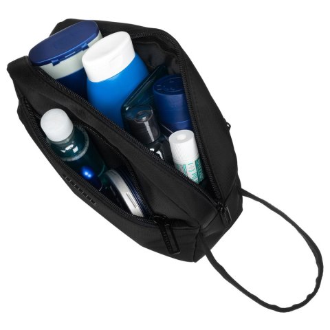 Męska kosmetyczka podróżna z poliestru w czarnym kolorze - Peterson