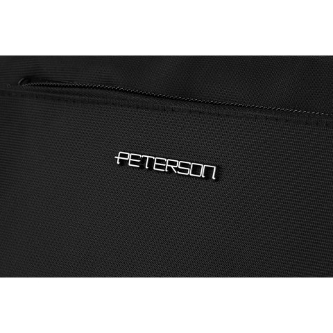 Męska kosmetyczka podróżna z poliestru w czarnym kolorze - Peterson