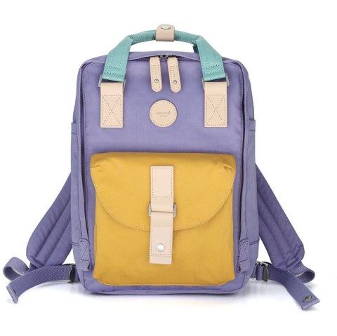 Wodoodporny plecak miejski w fioletowo-żółtym kolorze z miejscem na laptopa - Himawari Wodoodporny plecak miejski w fioletowo-żółtym kolorze z miejscem na laptopa - Himawari