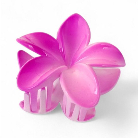 Spinka do włosów klamra XL kwiat OMBRE różowa lato 7,5 x 7,5cm SP380 Spinka do włosów klamra XL kwiat OMBRE różowa lato 7,5 x 7,5cm SP380