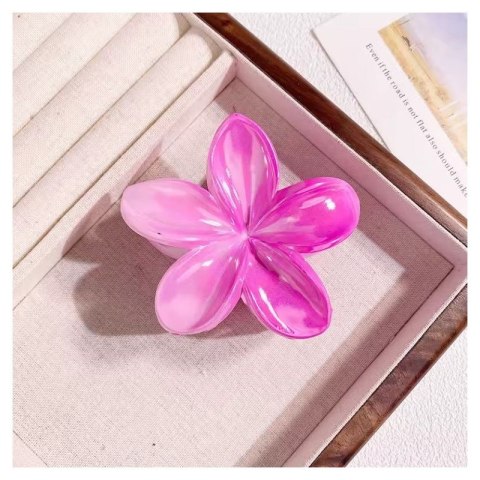 Spinka do włosów klamra XL kwiat OMBRE różowa lato 7,5 x 7,5cm SP380 Spinka do włosów klamra XL kwiat OMBRE różowa lato 7,5 x 7,5cm SP380