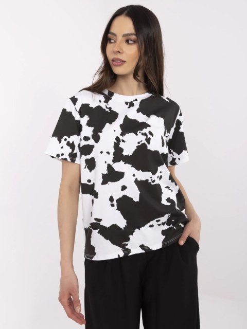 T-shirt MI-TS-M63131.97 czarno-biały