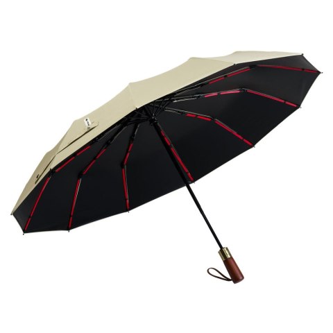 Biały parasol automatyczny Peterson z filtrem UV i pokrowcem – Stylowy Wieszak