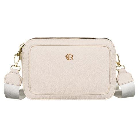 Miejska torebka saszetka na ramię w beżowym kolorze - Rovicky