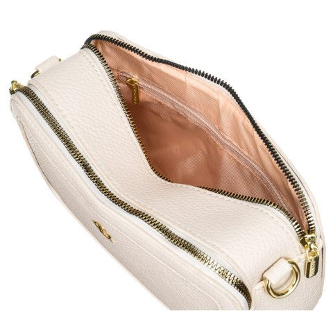 Miejska torebka saszetka na ramię w beżowym kolorze - Rovicky