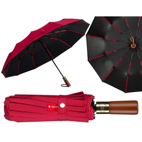 Czerwony parasol automatyczny Peterson z filtrem UV i pokrowcem – Stylowy Wieszak Czerwony parasol automatyczny Peterson z filtrem UV i pokrowcem – Stylowy Wieszak
