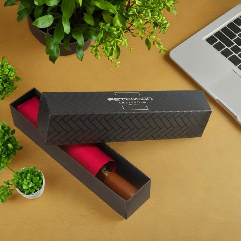 Czerwony parasol automatyczny Peterson z filtrem UV i pokrowcem – Stylowy Wieszak Czerwony parasol automatyczny Peterson z filtrem UV i pokrowcem – Stylowy Wieszak