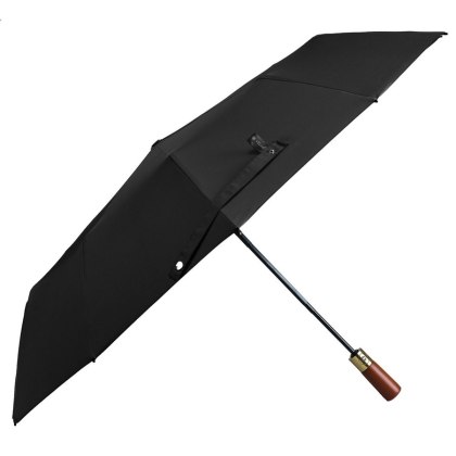 Czarny Parasol Automatyczny Peterson z Filtrem UV i Pokrowcem