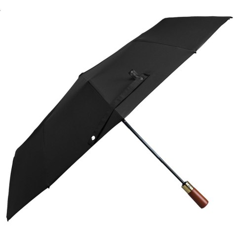 Czarny Parasol Automatyczny Peterson z Filtrem UV i Pokrowcem