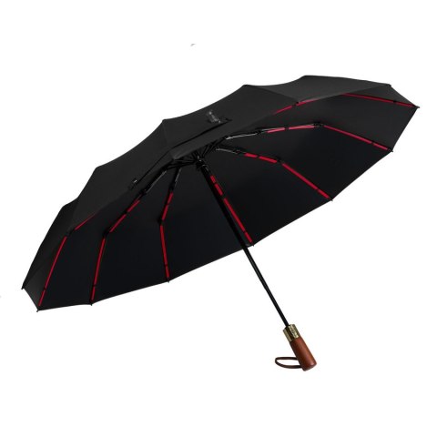 Czarny Parasol Automatyczny Peterson z Filtrem UV i Pokrowcem