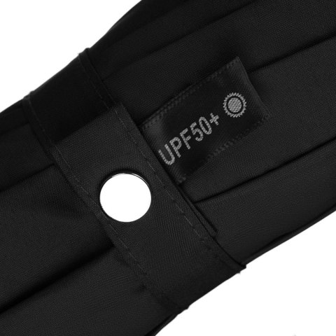 Czarny parasol automatyczny Peterson z filtrem UV, pokrowcem i stalowym trzonem – Stylowy Wieszak