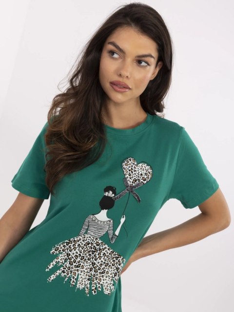 Bluzka CLM-BZ-1702.89 zielony XL